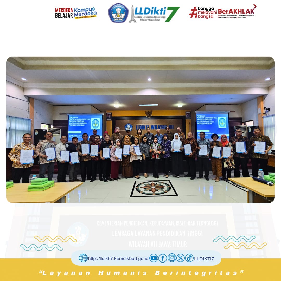 Semangat Baru Wujudkan Pendidikan Tinggi Bermutu dengan Lahirnya 17 Guru Besar Baru di LLDIKTI Wilayah VII