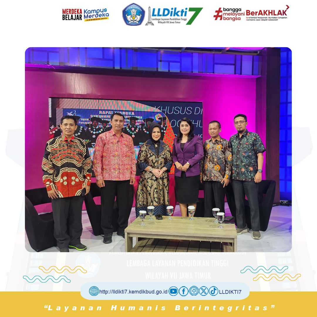 Hadir Sebagai Bintang Tamu “Program Dialog Khusus” JTV Kepala LLDIKTI Wilayah VII Sampaikan Peran Strategis Perguruan Tinggi dalam Pembangunan Daerah