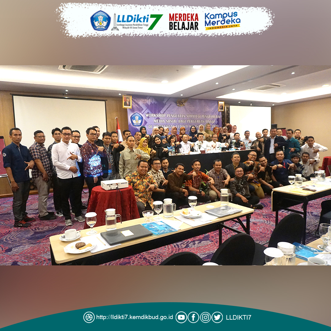 Optimalisasi Pengelolaan Media Sosial Perguruan Tinggi dalam Mendukung Tranformasi  Pendidikan Tinggi LLDIKTI Wilayah VII Gelar Workshop