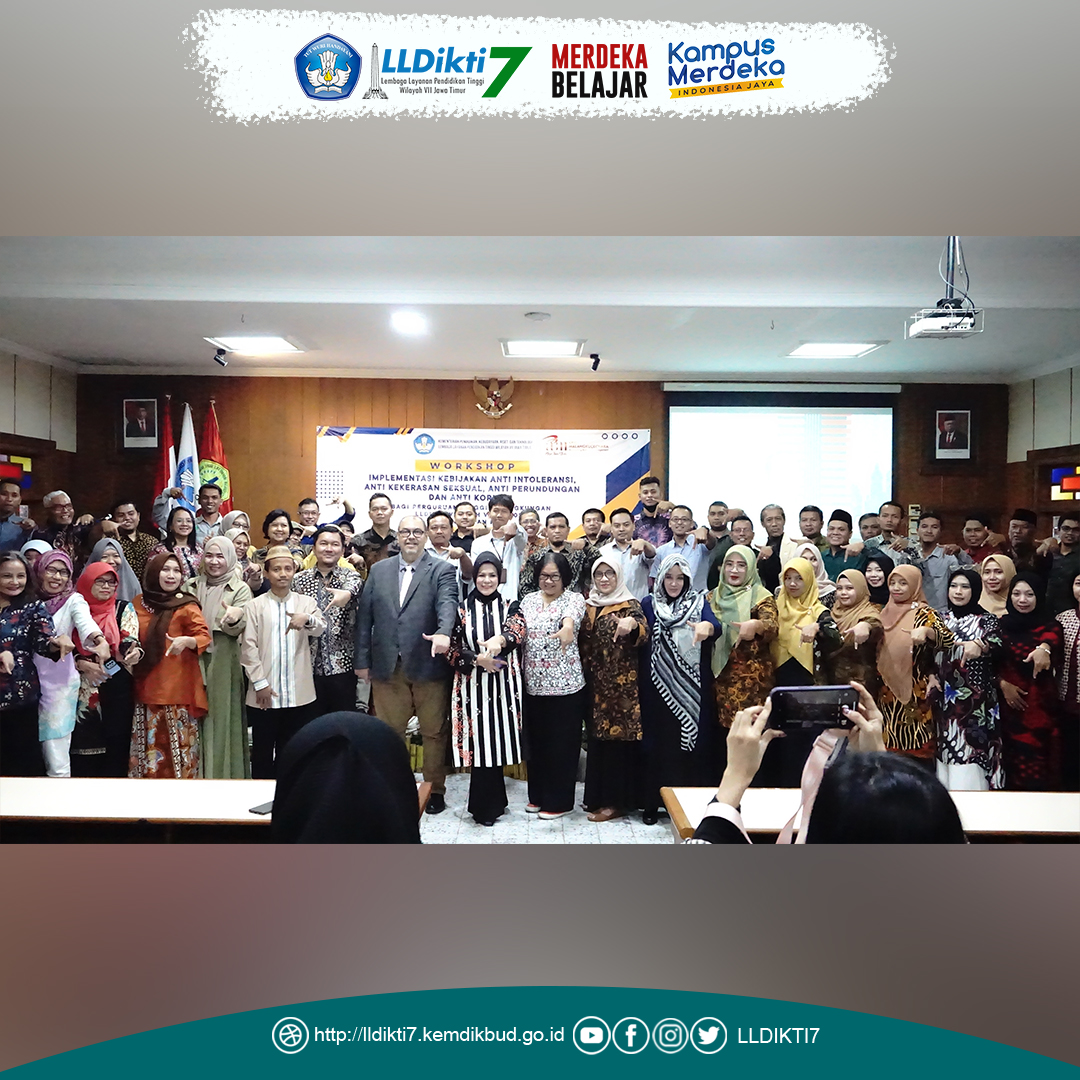 LLDIKTI Wilayah VII Gelar Workshop Implementasi Kebijakan 4 Anti