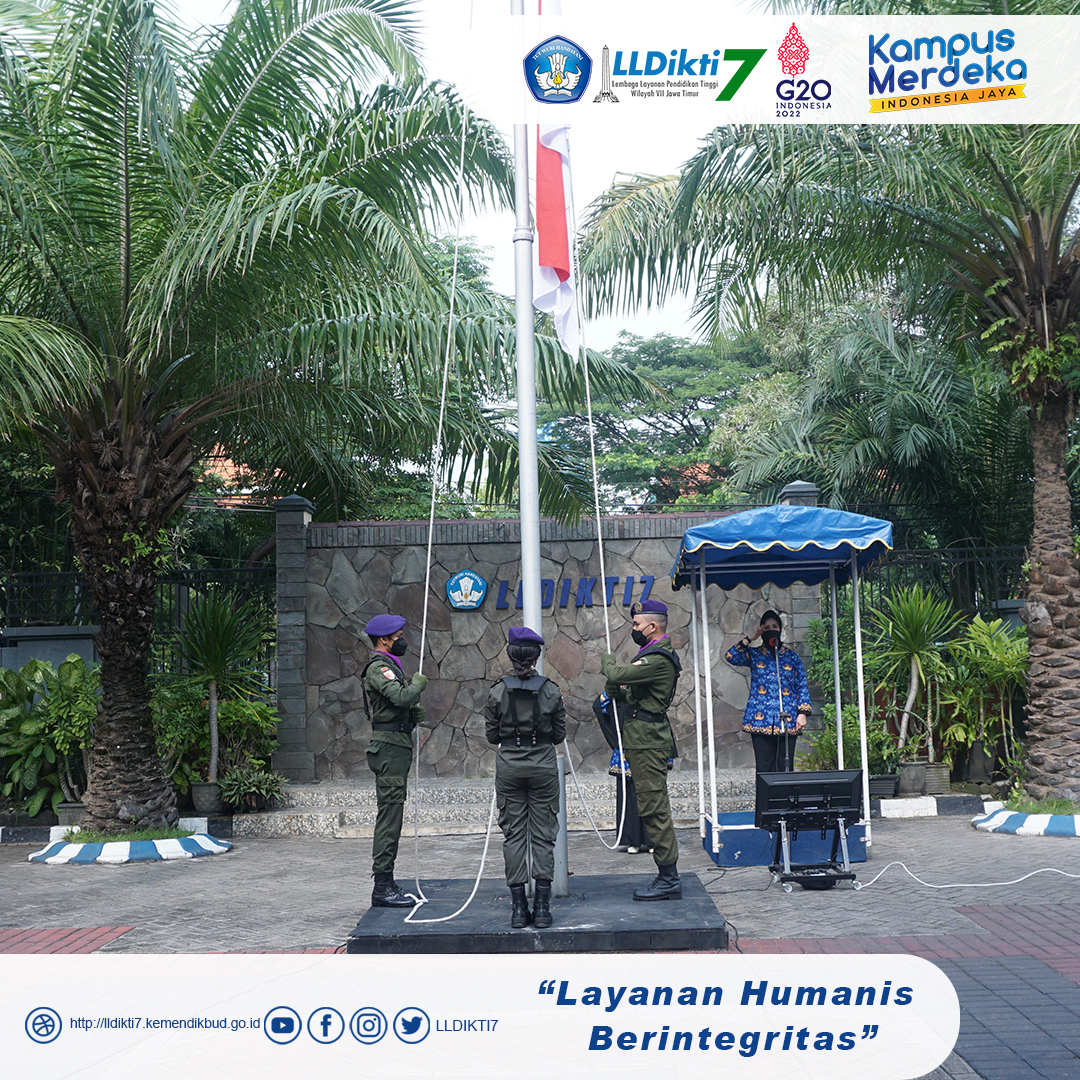 Peringati Hari Pahlawan Tahun 2022 LLDIKTI Wilayah VII Gelar Upacara Bendera