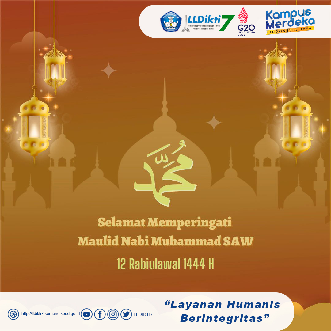 Memperingati Maulid Nabi Muhammad SAW 12 Rabiulawal 1444 Hijriah