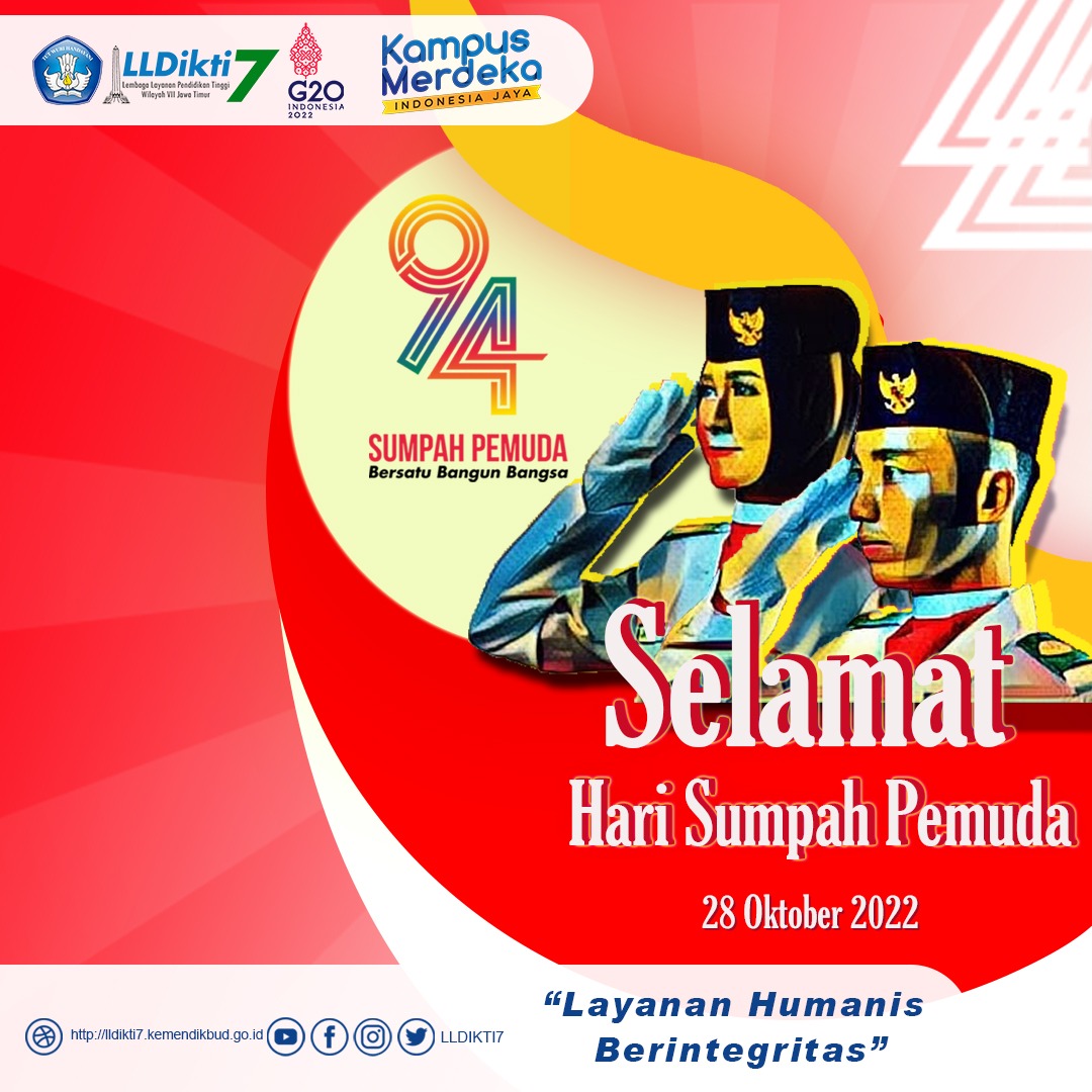 Selamat Hari Sumpah Pemuda Ke 94 Bersatu Bangun Bangsa