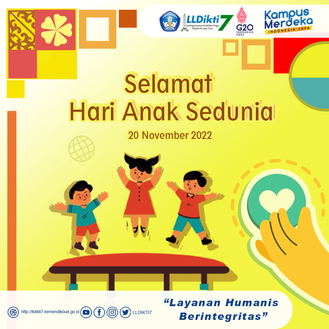 Selamat Hari Anak Sedunia 20 November 2022 Inclusion For Every Child