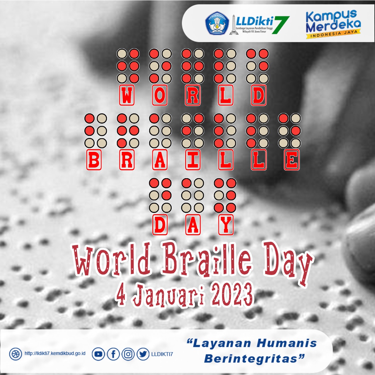 Selamat Hari Braille Sedunia 4 Januari 2023