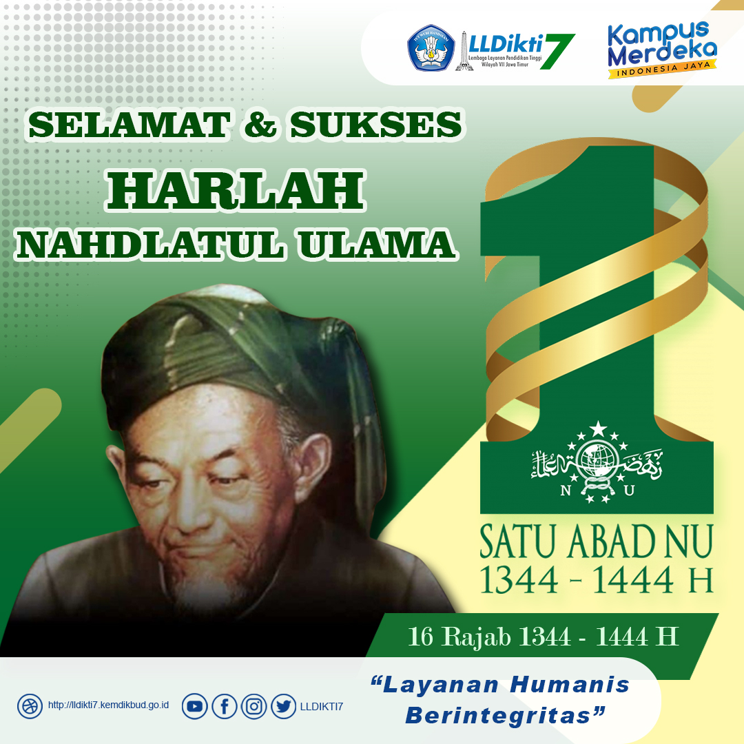 Selamat dan Sukses Harlah Nahdlatul Ulama (NU) Ke 100 