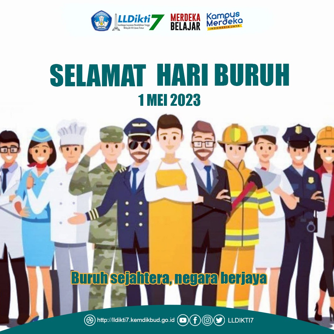 Selamat Hari Buruh 1 Mei 2023