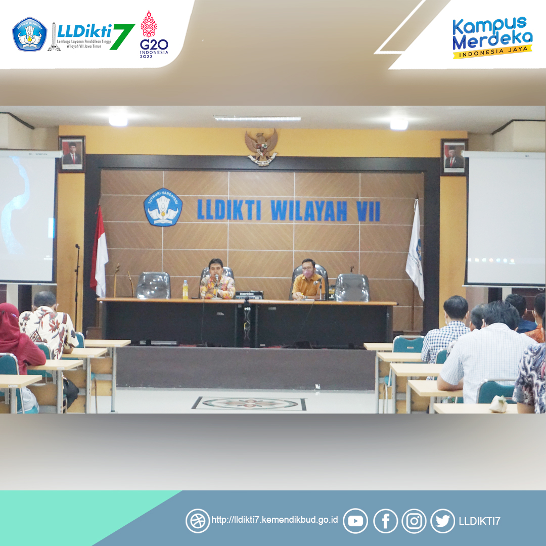 Pengarahan Kepala Bagian Umum Kepada Pegawai LLDIKTI Wilayah VII Jawa Timur