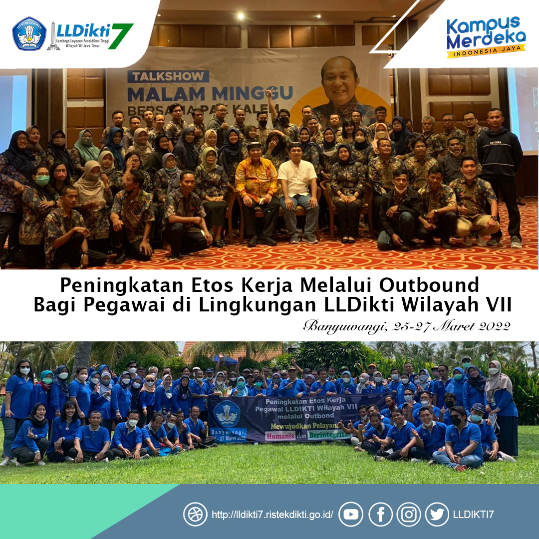 Peningkatan Etos Kerja Melalui Outbound Bagi Pegawai di Lingkungan LLDikti Wilayah VII