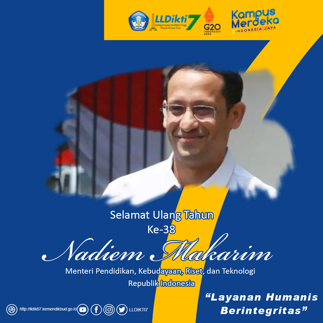 Selamat ulang tahun ke-38 Mas Menteri Nadiem Makarim