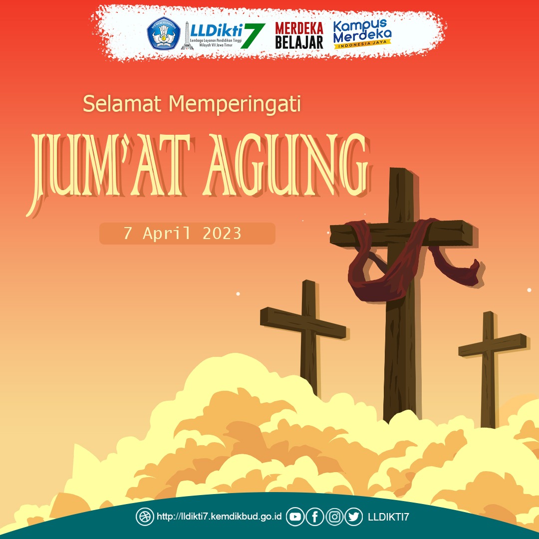 Selamat memperingati Jumat Agung Wafat Isa Almasih 7 April 2023