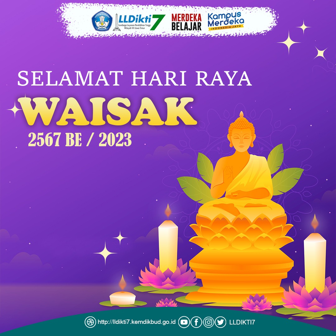 Selamat Hari Raya Waisak 2567 BE 4 Juni 2023