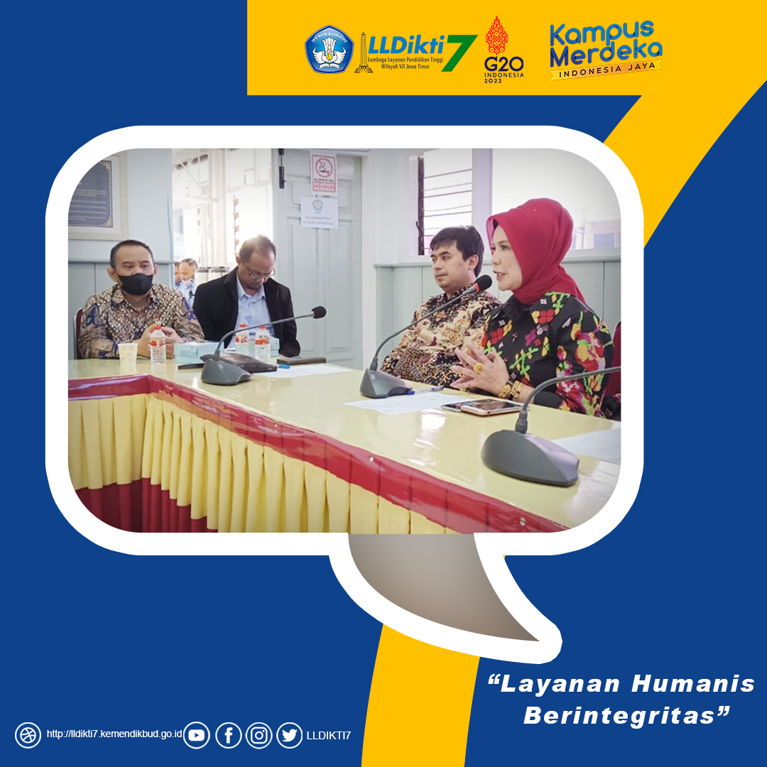 Verifikasi dan Evaluasi KIP Kuliah Merdeka bagi Perguruan Tinggi di LLDIKTI Wilayah VII Tahun 2022