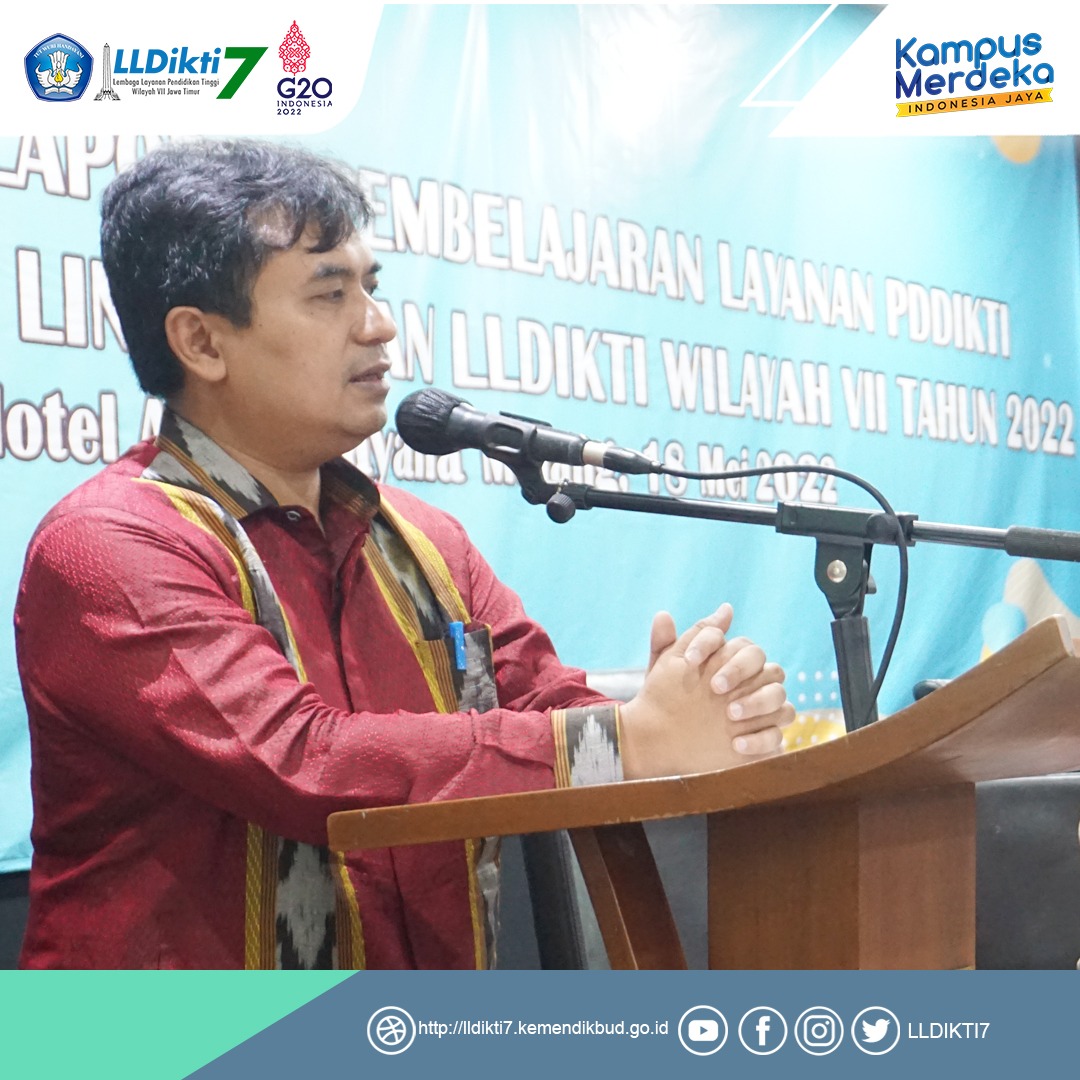 Workshop Laporan Pembelajaran, Layanan PDDIKTI dan SILADIKTI di Lingkungan LLDIKTI Wilayah VII Tahun 20