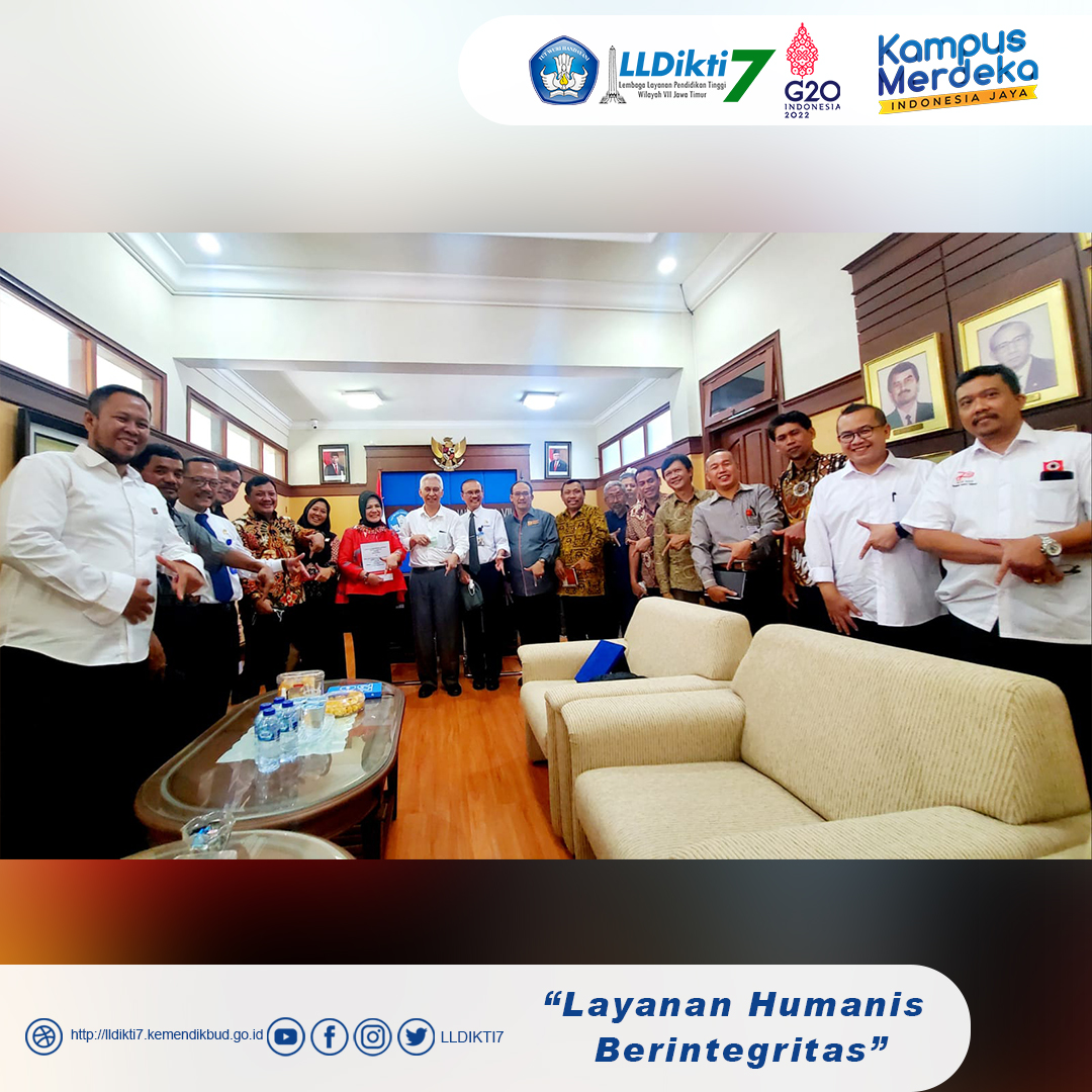 Kepala LLDIKTI Wilayah VII menerima audiensi Persatuan Insinyur Indonesia Wilayah Jawa Timur