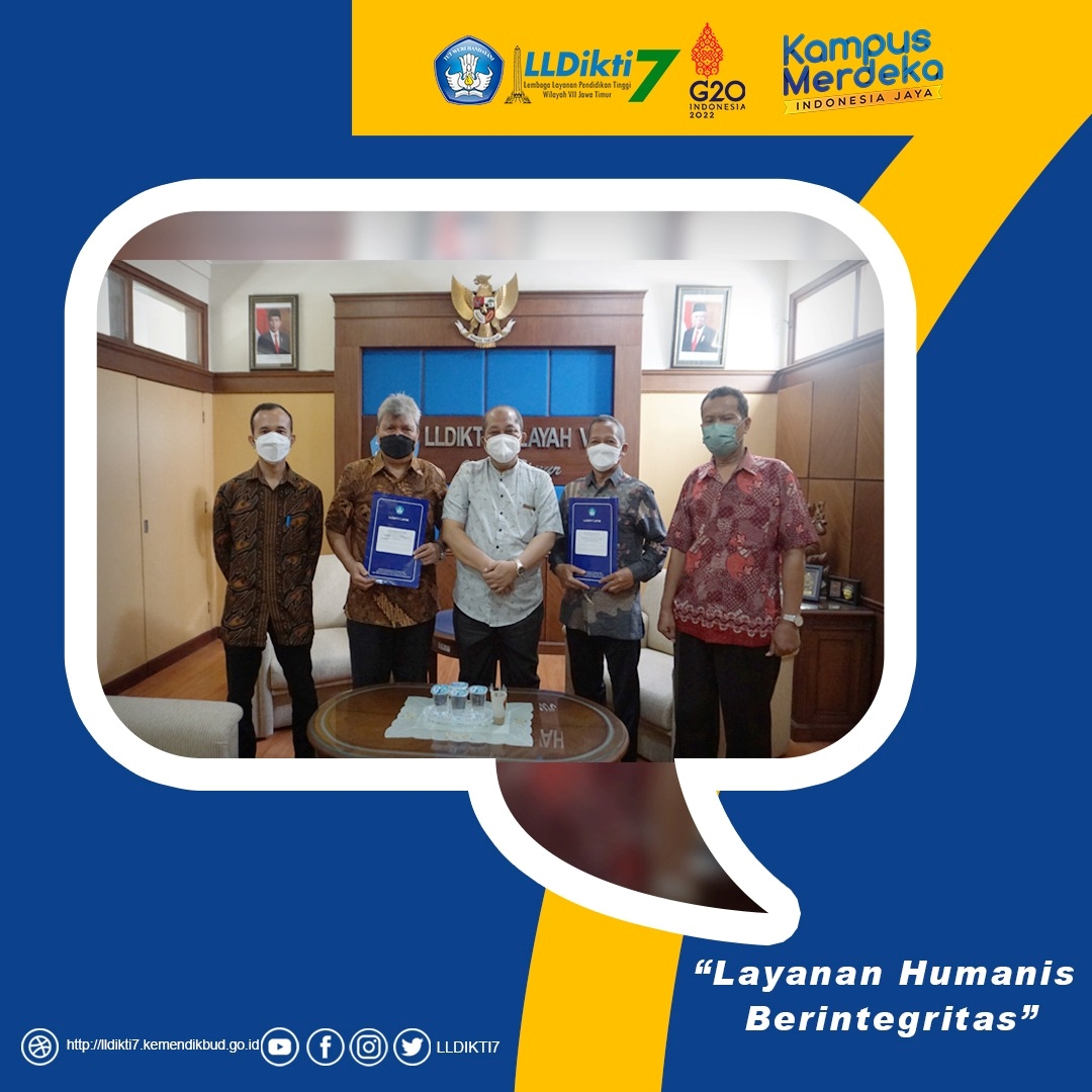 Penyerahan Surat Keputusan Menteri Pendidikan, Kebudayaan, Riset dan Teknologi kepada Institut Teknologi dan Bisnis Yadika Pasuruan.