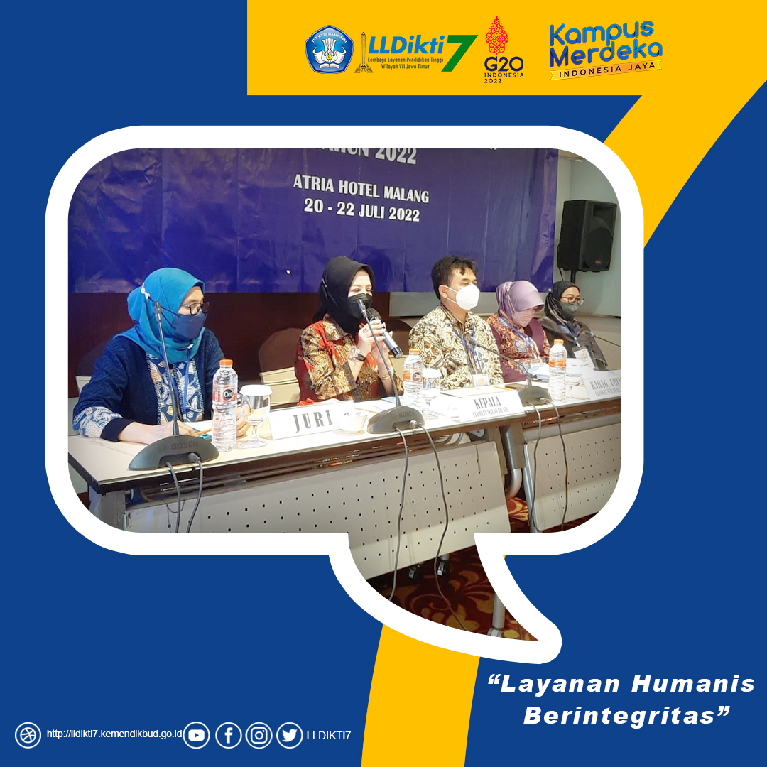 Pemilihan Mahasiswa Berprestasi (Pilmapres) Program Sarjana dan Diploma Tingkat Wilayah di Lingkungan LLDIKTI Wilayah VII Tahun 2022