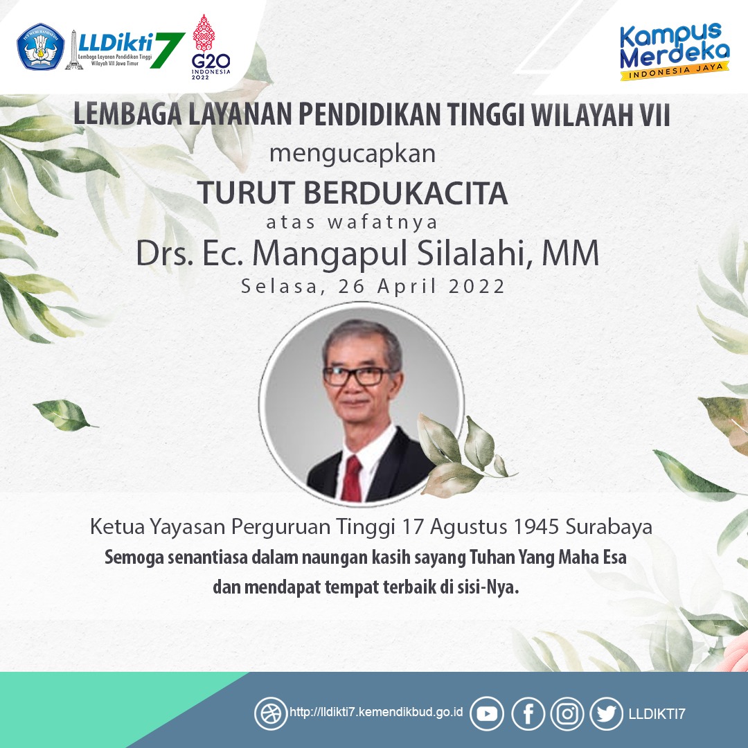 Turut Beduka Cita Atas Wafatnya Drs. Ec. Mangapul Silalahi, MM