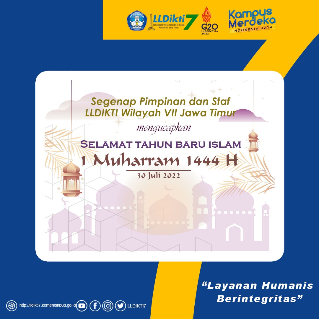 Selamat Tahun Baru Islam  1 Muharram 1444 H 