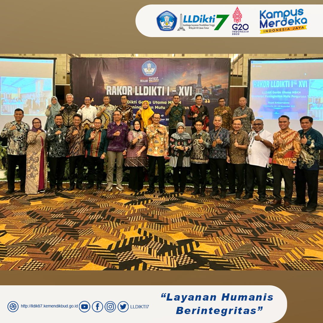 Kepala LLDIKTI Wilayah VII Hadiri RAKOR LLDIKTI I - XVI di Yogyakarta